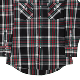 ELY CATTLEMAN Mens Shirt Black Check Long Sleeve M