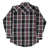 ELY CATTLEMAN Mens Shirt Black Check Long Sleeve M