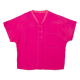 Womens Plain Shirt Pink M