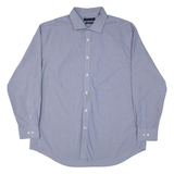 TOMMY HILFIGER Mens Shirt Blue Striped Long Sleeve XL