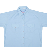 WESTEND Mens Plain Shirt Blue L