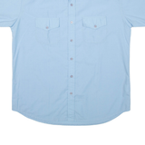 WESTEND Mens Plain Shirt Blue L