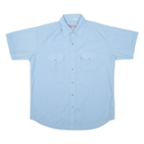 WESTEND Mens Plain Shirt Blue L