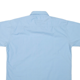 WESTEND Mens Plain Shirt Blue L