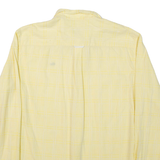 LACOSTE Mens Shirt Yellow Striped Long Sleeve M