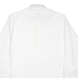 ACKERMAN Mens Plain Shirt White Long Sleeve L