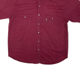UNDERGROUND Mens Plain Shirt Red XL