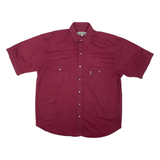 UNDERGROUND Mens Plain Shirt Red XL