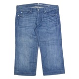 7 FOR ALL MANKIND Womens Jorts Shorts Blue M W32