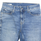 CALVIN KLEIN JEANS Mens Denim Shorts Blue Slim S W28