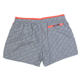 REEBOK Mesh Lined Mens Swimming Shorts Grey L W32