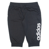 ADIDAS Womens Pedal Pushers Shorts Black Slim XL W36