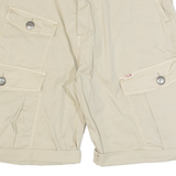 DRIVER Mens Cargo Shorts Beige M W30