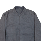 ROSS RIVER Mens Bomber Jacket Grey XL