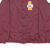 South Louisville Shops Safety Award Mens Coach Jacket Maroon Nylon 80s USA XL