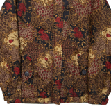 Womens Jacket Brown Floral M
