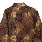 Womens Jacket Brown Floral M
