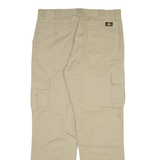 DICKIES Cargo Mens Trousers Beige Regular Straight W36 L34