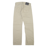 LEVI'S 514 Mens Trousers Beige Slim Straight W30 L32