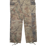 CABELA'S Cargo Realtree Mens Trousers Beige Relaxed Straight W34 L34