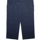 DICKIES Cargo Mens Trousers Blue Relaxed Straight W37 L30