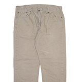 LEVI'S 505 Mens Trousers Beige Regular Straight W38 L30