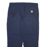 CARHARTT Mens Trousers Blue Relaxed Straight W38 L29