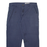 CARHARTT Mens Trousers Blue Relaxed Straight W38 L30