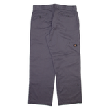 DICKIES Mens Trousers Grey Relaxed Straight W38 L31