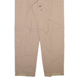 Cargo Mens Trousers Beige Relaxed Straight W37 L34
