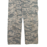 TRU SPEC Camo Cargo Mens Trousers Green Relaxed Straight W26 L25