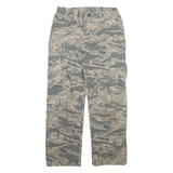 TRU SPEC Camo Cargo Mens Trousers Green Relaxed Straight W26 L25