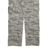 TRU SPEC Camo Cargo Mens Trousers Green Relaxed Straight W26 L25