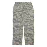 TRU SPEC Camo Cargo Mens Trousers Green Relaxed Straight W26 L25