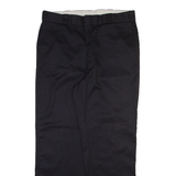 DICKIES Mens Trousers Black Regular Straight W36 L31