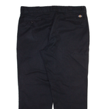DICKIES Mens Trousers Black Regular Straight W40 L30