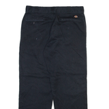 DICKIES Mens Trousers Black Regular Straight W34 L30