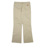 DICKIES Womens Trousers Beige Slim Bootcut W32 L31