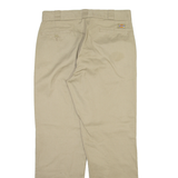 DICKIES 874 Workwear Mens Trousers Beige Regular Straight W34 L32
