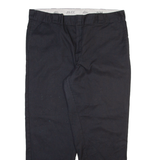 DICKIES Mens Trousers Black Regular Straight W42 L30