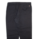 DICKIES Mens Trousers Black Regular Straight W42 L30