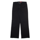 DICKIES Womens Trousers Black Regular Wide-Leg W28 L30