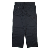 DICKIES Mens Trousers Black Loose Straight W38 L30