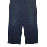 DICKIES Womens Trousers Blue Relaxed Straight W30 L30