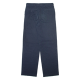 DICKIES Womens Trousers Blue Relaxed Straight W30 L30