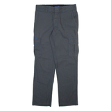 DICKIES Cargo Mens Trousers Grey Slim Straight W32 L30
