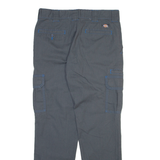 DICKIES Cargo Mens Trousers Grey Slim Straight W32 L30