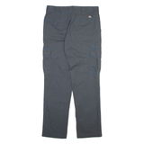 DICKIES Cargo Mens Trousers Grey Slim Straight W32 L30