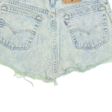 LEVI'S 569 Acid Wash Womens Denim Shorts Blue Loose S W27
