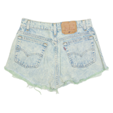 LEVI'S 569 Acid Wash Womens Denim Shorts Blue Loose S W27